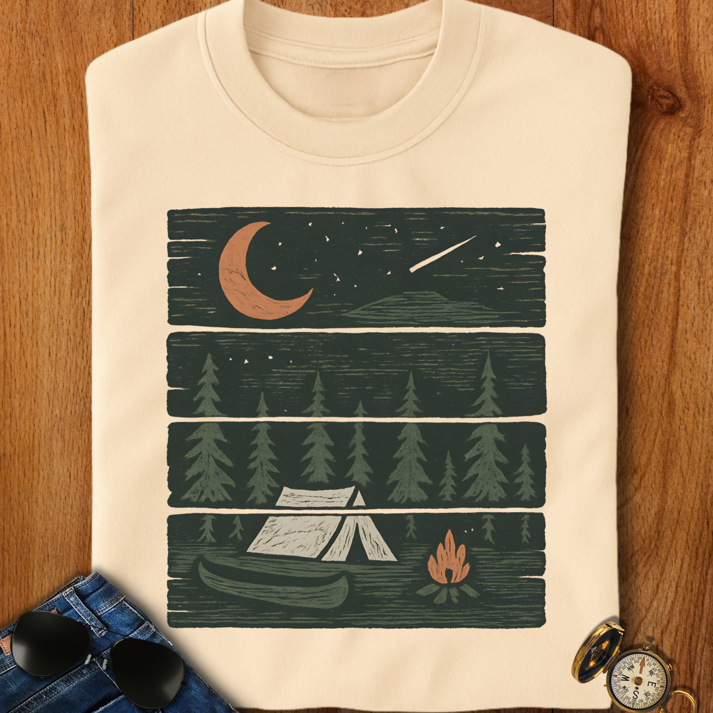 Wilderness Carved Camping T-Shirt