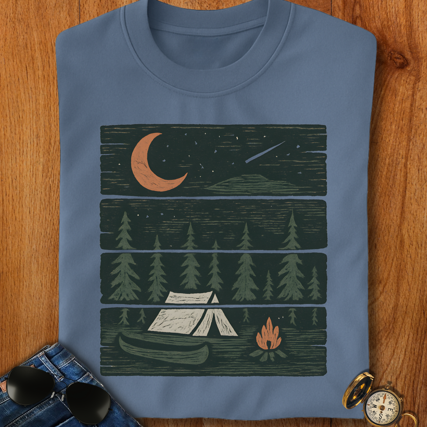 Wilderness Carved Camping T-Shirt