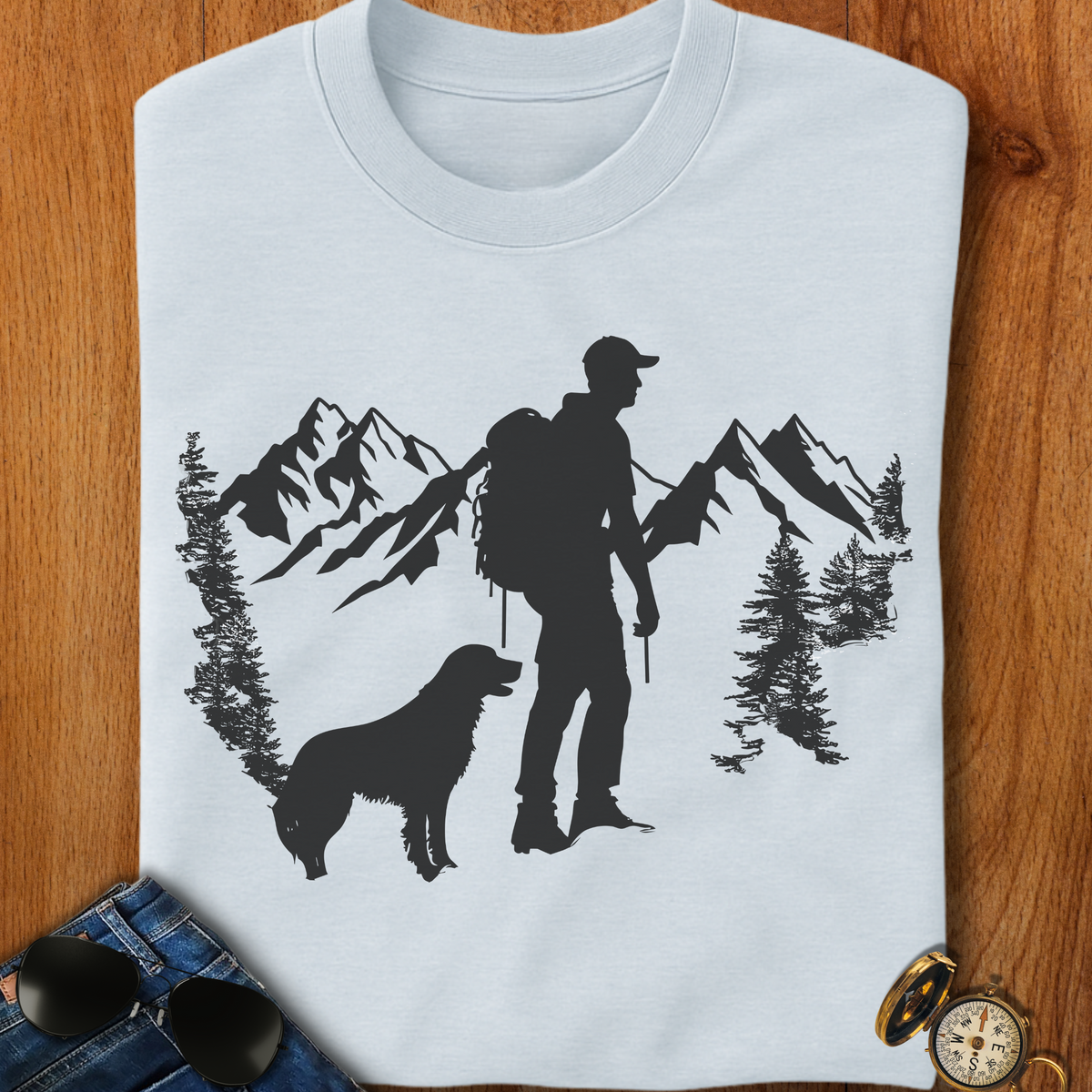 Man's Best Friend Camping T-Shirt