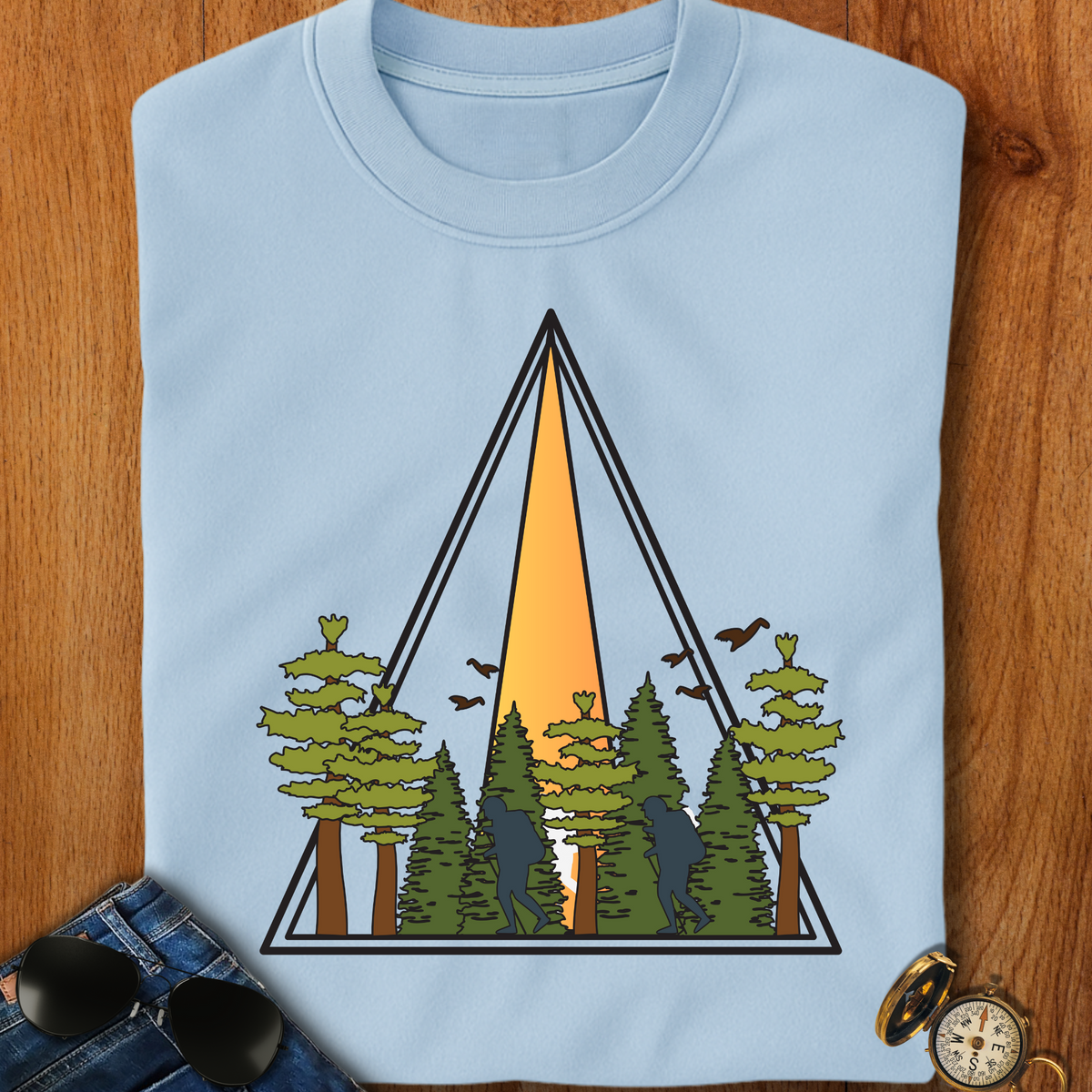 In the Wild Hiking, Camping T-Shirt