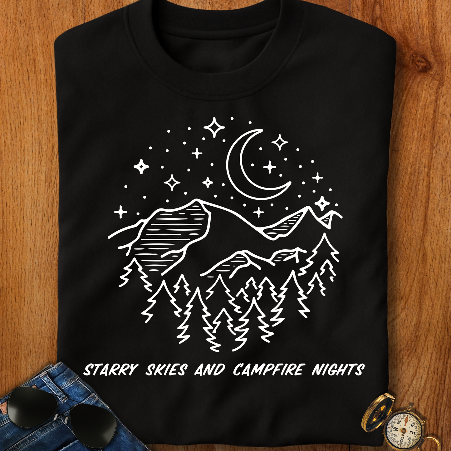 Starry Nights Camping T-Shirt
