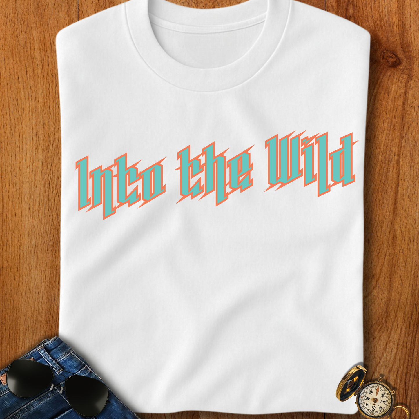 Into the Wild Hiking, Camping T-Shirt