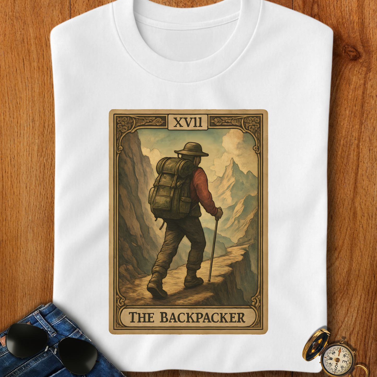 The Backpacker Card Backpacking T-Shirt