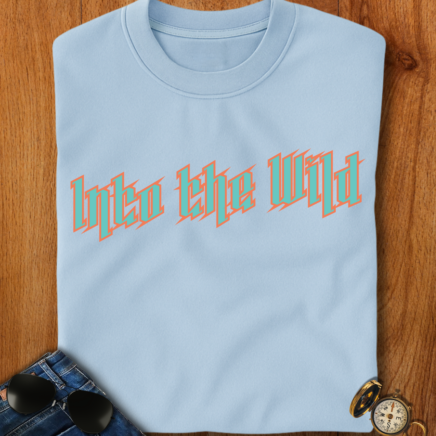 Into the Wild Hiking, Camping T-Shirt