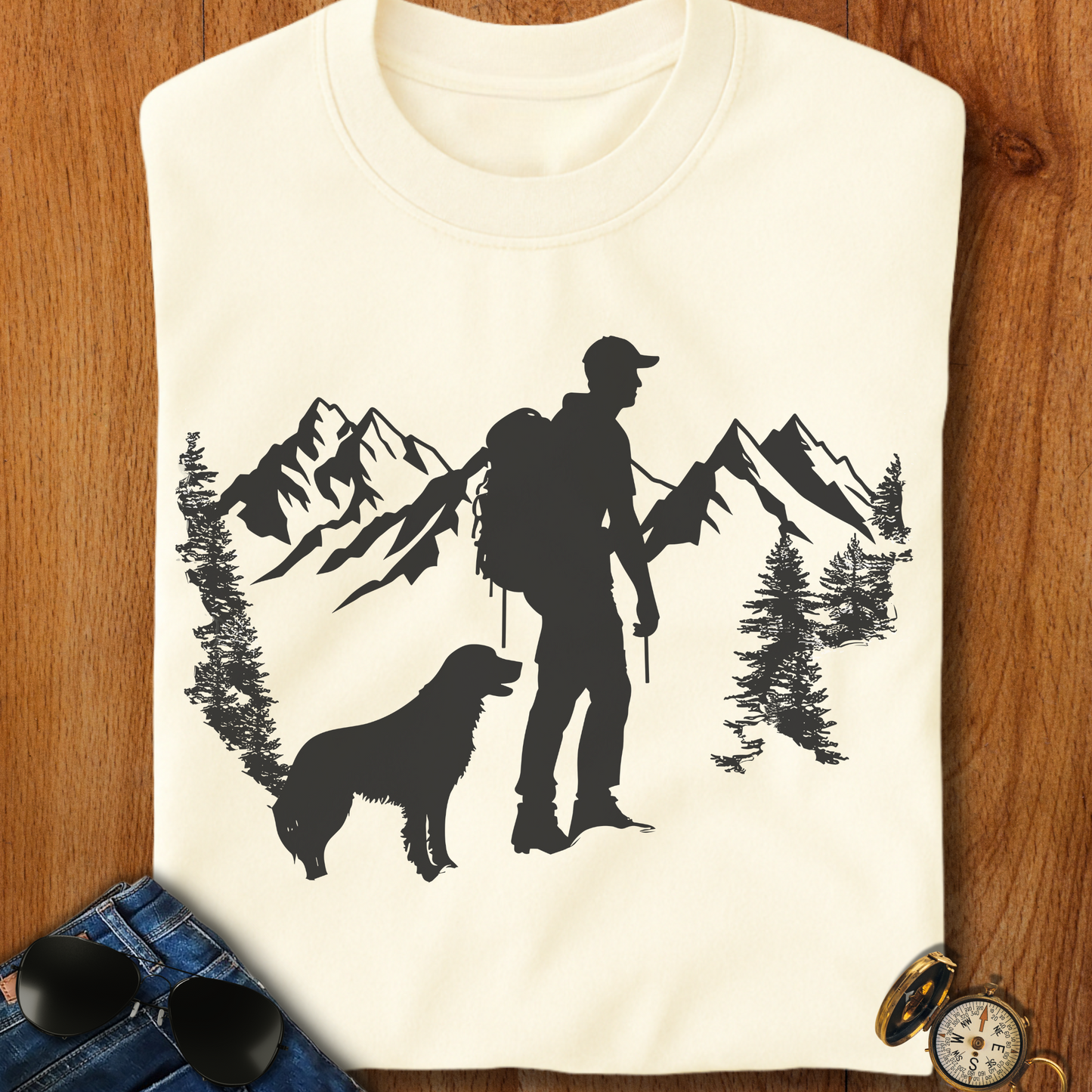 Man's Best Friend Camping T-Shirt